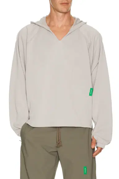 District Vision Open Neck French Terry Hoodie | Thumbnail 1