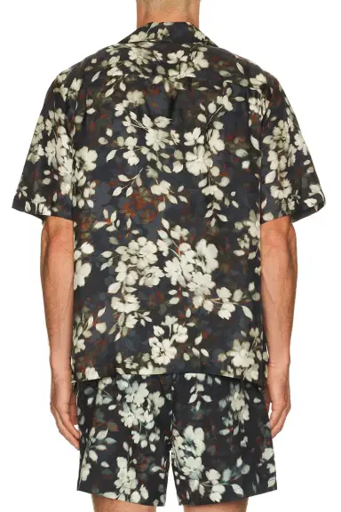 Simkhai Casper Printed Silk Shirt | Thumbnail 2 Simkhai Casper Printed Silk Shirt | Thumbnail 2