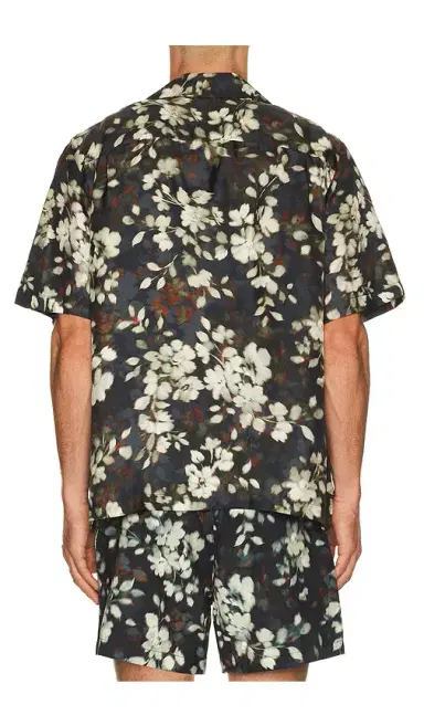 Simkhai Casper Printed Silk Shirt | Thumbnail 6 Simkhai Casper Printed Silk Shirt | Thumbnail 6