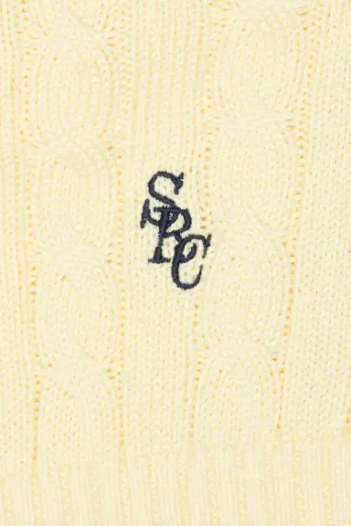 Sporty & Rich SRC Cotton Cableknit Sweater | Thumbnail 5