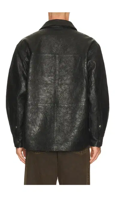 SUNFLOWER Crinkle Leather Shirt Jacket | Thumbnail 6 SUNFLOWER Crinkle Leather Shirt Jacket | Thumbnail 6