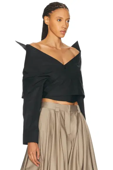 Balenciaga Off The Shoulder Shirt | Thumbnail 2 Balenciaga Off The Shoulder Shirt | Thumbnail 2