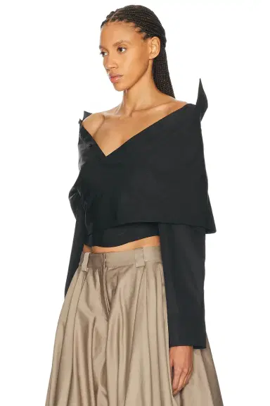 Balenciaga Off The Shoulder Shirt | Thumbnail 3 Balenciaga Off The Shoulder Shirt | Thumbnail 3