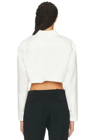 Balenciaga Cropped Plastron Shirt | Thumbnail 3 Balenciaga Cropped Plastron Shirt | Thumbnail 3