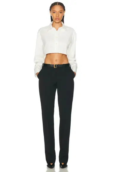 Balenciaga Cropped Plastron Shirt | Thumbnail 4 Balenciaga Cropped Plastron Shirt | Thumbnail 4