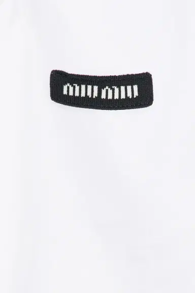 Miu Miu Popeline Ricamo Top | Thumbnail 5 Miu Miu Popeline Ricamo Top | Thumbnail 5