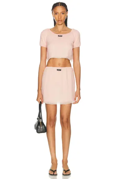 Miu Miu Chiffon Skirt | Thumbnail 5 Miu Miu Chiffon Skirt | Thumbnail 5