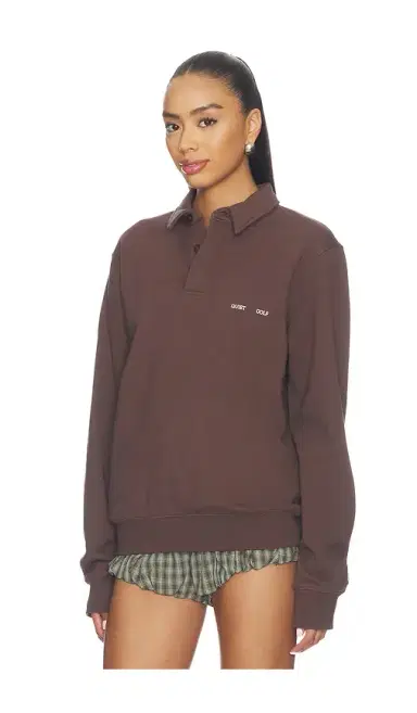 Quiet Golf Monogram Washed Rugby Sweater | Thumbnail 10
