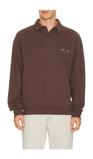Quiet Golf Monogram Washed Rugby Sweater | Thumbnail 7