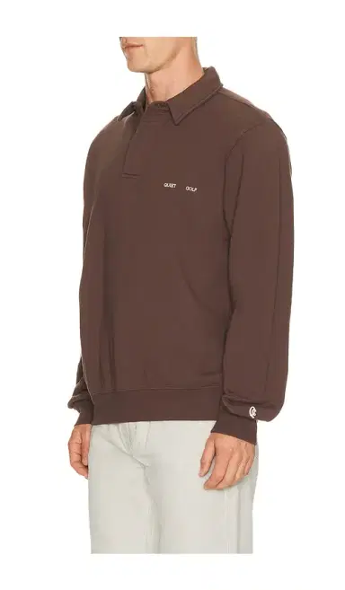 Quiet Golf Monogram Washed Rugby Sweater | Thumbnail 8 Quiet Golf Monogram Washed Rugby Sweater | Thumbnail 8