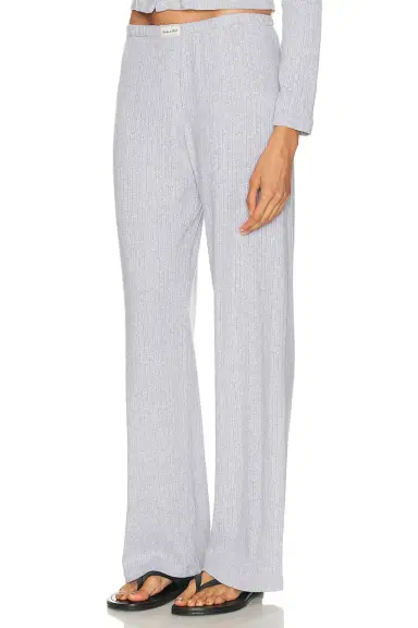 Sporty & Rich Signature Logo Pointelle Trouser | Thumbnail 3