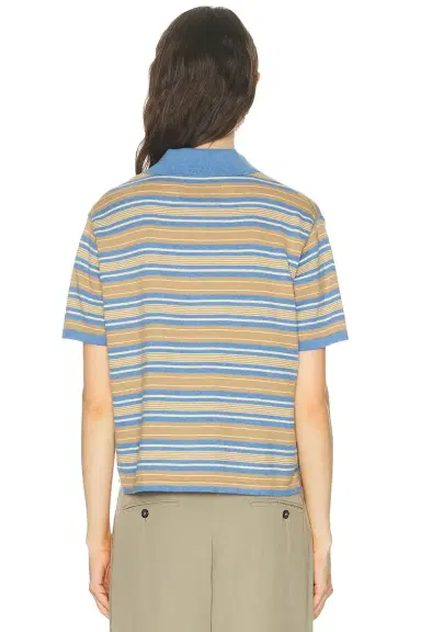 Guest In Residence Short Sleeve Stripe Rugby Top | Thumbnail 3 Guest In Residence Short Sleeve Stripe Rugby Top | Thumbnail 3
