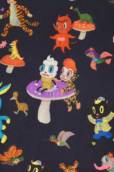 Arrels Barcelona Catch The Wind x Gary Baseman Camp Collar Shirt | Thumbnail 5