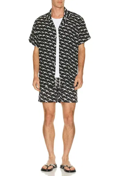 Arrels Barcelona Birds x Clara Arnus Camp Collar Shirt | Thumbnail 3