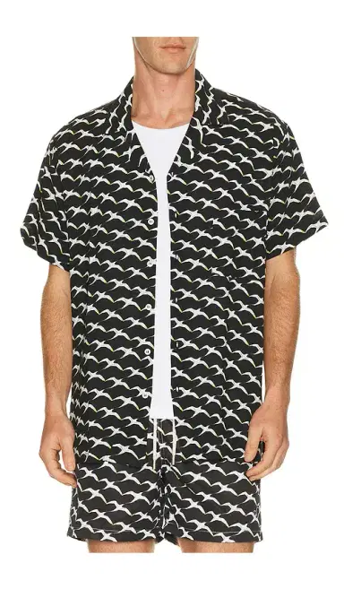 Arrels Barcelona Birds x Clara Arnus Camp Collar Shirt | Thumbnail 6