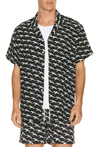 Arrels Barcelona Birds x Clara Arnus Camp Collar Shirt | Thumbnail 1