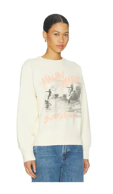 Anine Bing Harry Shrunken Sweatshirt Surfer | Thumbnail 2 Anine Bing Harry Shrunken Sweatshirt Surfer | Thumbnail 2