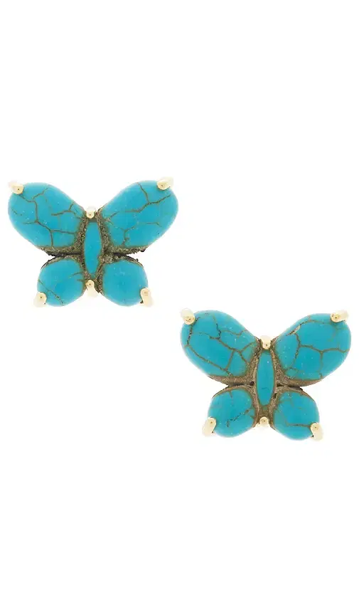 Lele Sadoughi Butterfly Stud Earrings