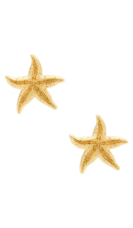 Lele Sadoughi Starfish Button Earrings