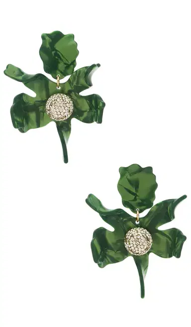 Lele Sadoughi Crystal Lily Earrings | Thumbnail 1