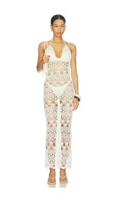 MORE TO COME Ambar Crochet Maxi Dress | Thumbnail 1 MORE TO COME Ambar Crochet Maxi Dress | Thumbnail 1