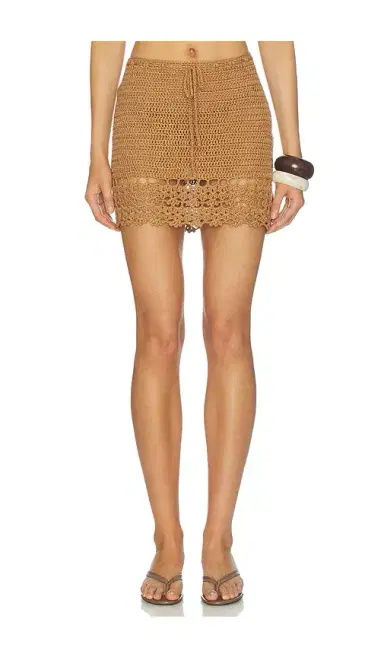 MORE TO COME Elliana Crochet Mini Skirt | Thumbnail 1 MORE TO COME Elliana Crochet Mini Skirt | Thumbnail 1