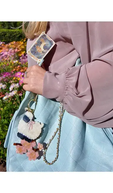 Solar Eclipse Hand-painted Sheep Bag Charm + Keychain | Thumbnail 2 Solar Eclipse Hand-painted Sheep Bag Charm + Keychain | Thumbnail 2