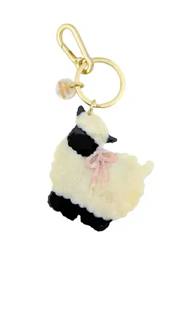 Solar Eclipse Hand-painted Sheep Bag Charm + Keychain | Thumbnail 1 Solar Eclipse Hand-painted Sheep Bag Charm + Keychain | Thumbnail 1