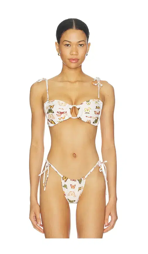 Tori Ties Bandeau Bikini Top