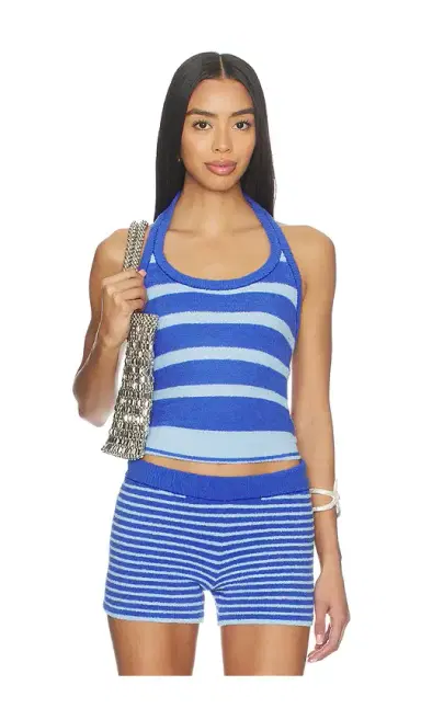 De Rococo Boucle Halter Neck Top | Thumbnail 1