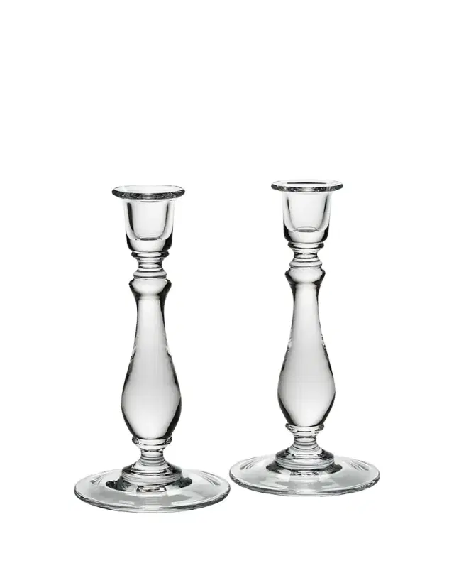 William Yeoward Crystal Meryl Candlesticks, Set of 2
