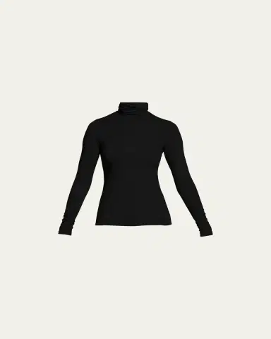 MAJESTIC FILATURES Viscose Jersey Turtleneck | Thumbnail 3