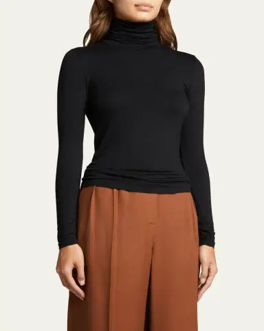 MAJESTIC FILATURES Viscose Jersey Turtleneck | Thumbnail 4