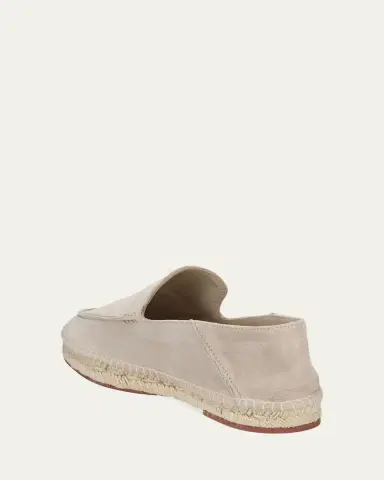 Loro Piana Men's Foldover Suede Espadrille | Thumbnail 4 Loro Piana Men's Foldover Suede Espadrille | Thumbnail 4