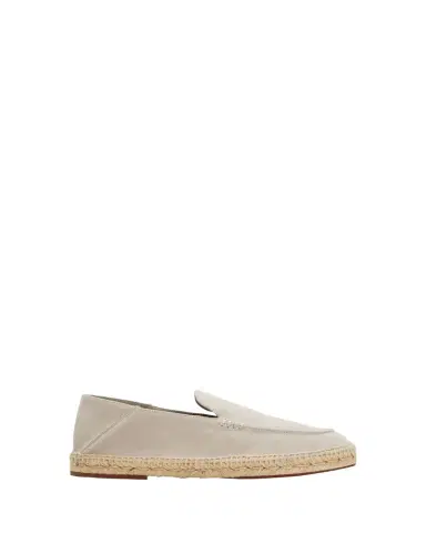 Loro Piana Men's Foldover Suede Espadrille | Thumbnail 1 Loro Piana Men's Foldover Suede Espadrille | Thumbnail 1