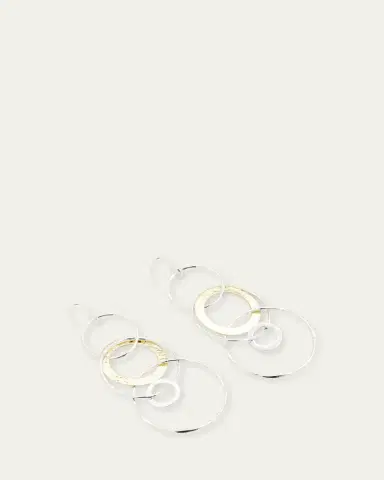 Ippolita Jumbo Hammered Jet Set Earrings in Chimera | Thumbnail 3 Ippolita Jumbo Hammered Jet Set Earrings in Chimera | Thumbnail 3
