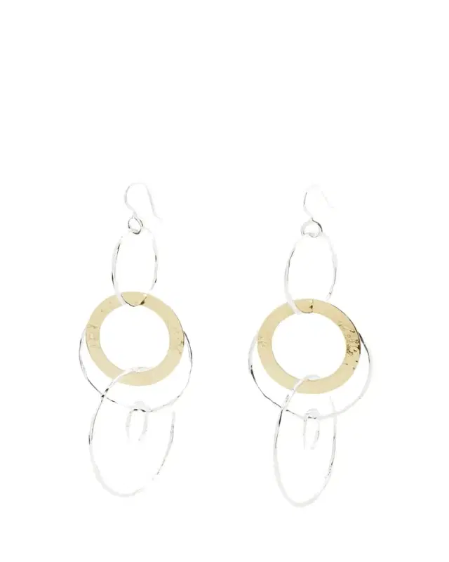 Ippolita Jumbo Hammered Jet Set Earrings in Chimera