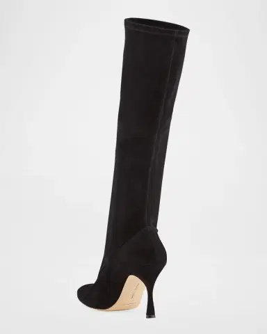 Manolo Blahnik Pamfilo 90mm Suede Knee Boots | Thumbnail 2 Manolo Blahnik Pamfilo 90mm Suede Knee Boots | Thumbnail 2