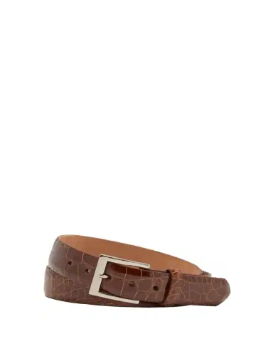 W. Kleinberg Men's Glazed Alligator Belt | Thumbnail 1 W. Kleinberg Men's Glazed Alligator Belt | Thumbnail 1