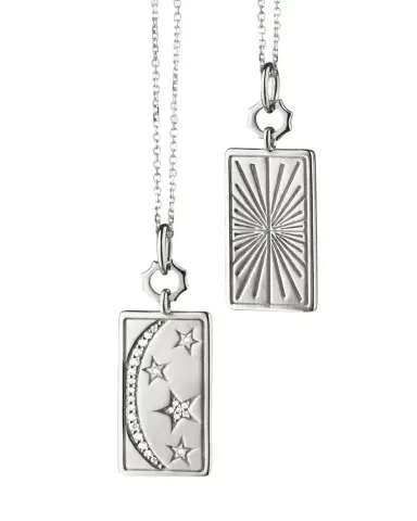 MONICA RICH KOSANN Sterling Silver "My Sun Moon Stars" Charm Necklace | Thumbnail 1