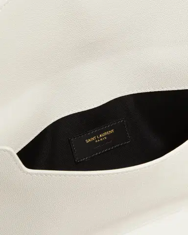 Saint Laurent Uptown YSL Pouch in Grained Leather | Thumbnail 3