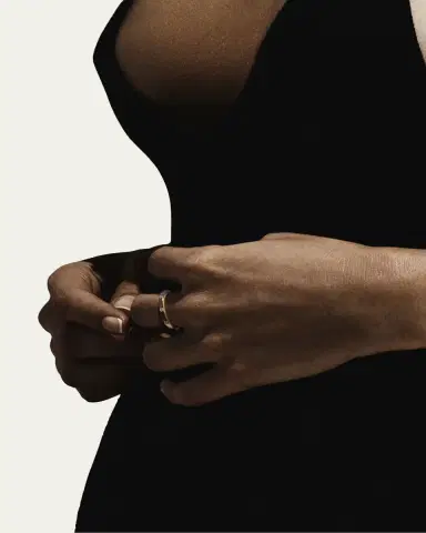 Ippolita Thin Band Ring in 18K Gold with Diamonds | Thumbnail 3