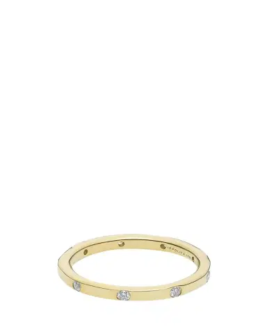 Ippolita Thin Band Ring in 18K Gold with Diamonds | Thumbnail 1