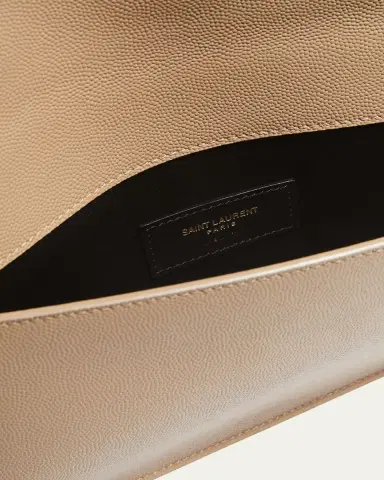 Saint Laurent Uptown YSL Pouch in Grained Leather | Thumbnail 4 Saint Laurent Uptown YSL Pouch in Grained Leather | Thumbnail 4
