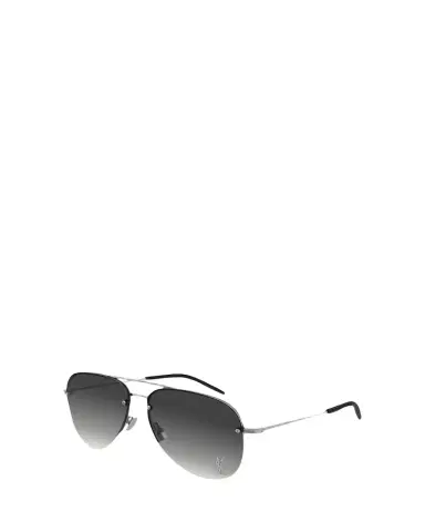 Saint Laurent YSL Semi-Rimless Metal Aviator Sunglasses | Thumbnail 1