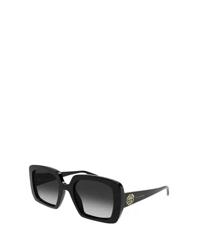 McQueen Gradient Logo Square Acetate Sunglasses