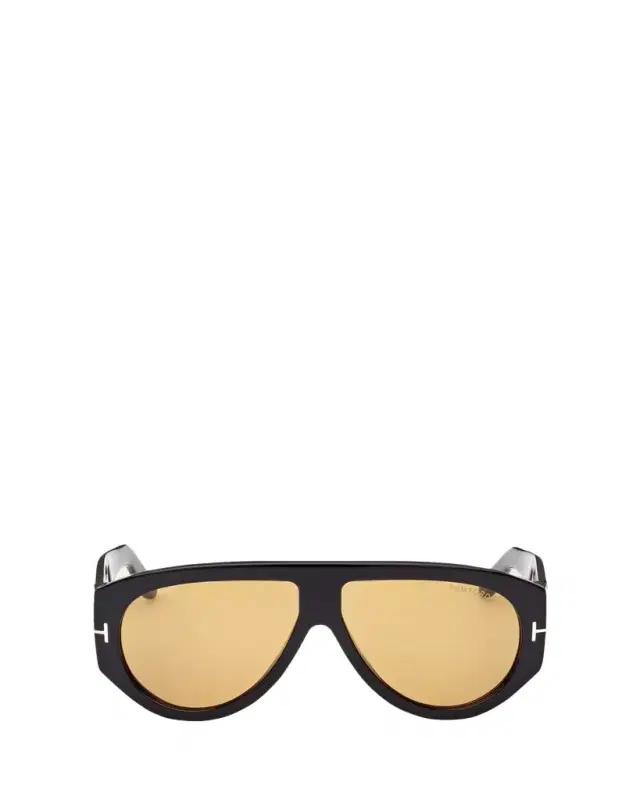 TOM FORD Bronson T-Monogram Round Acetate Sunglasses