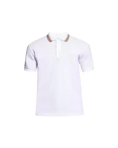 Burberry Men's Pierson Check Trim Polo Shirt | Thumbnail 1 Burberry Men's Pierson Check Trim Polo Shirt | Thumbnail 1