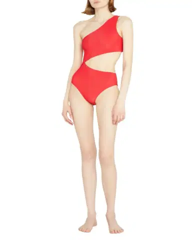 BEACH RIOT Celine Asymmetric Cutout One-Piece Swimsuit | Thumbnail 1