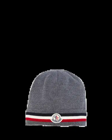 Moncler Men's Tricolor Logo Beanie | Thumbnail 2